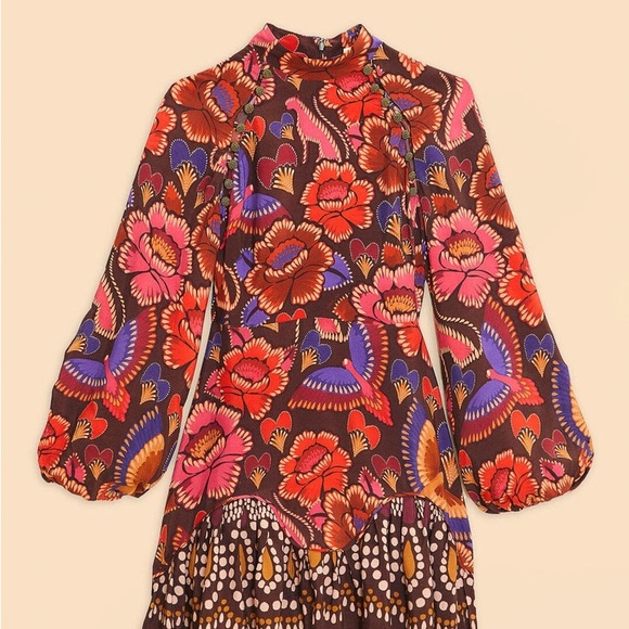 Farm Rio Flora Mini Dress - Picture 4 of 12